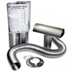 KIT CHAMINE FACIL D.117mm - 1,50 Mts - FLEXTIC